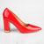 Franco Rossi Danita Block Court Heel - Red-Franco Rossi-Buy shoes online