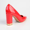 Franco Rossi Danita Block Court Heel - Red-Franco Rossi-Buy shoes online