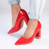 Franco Rossi Danita Block Court Heel - Red-Franco Rossi-Buy shoes online