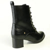 Franco Rossi Ladies Fashion Side Lace Up Boot - Black