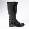 Franco Rossi Full Length Elastic Boot - Black-Franco Rossi-Buy shoes online