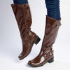 Franco Rossi Full Length Rider Boot - Brown-Franco Rossi-Buy shoes online