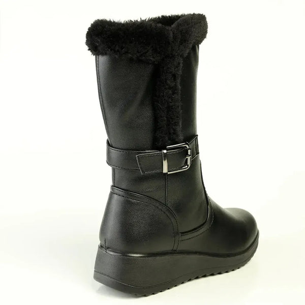 Franco Rossi Fur Boot - Black