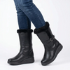 Franco Rossi Fur Boot - Black