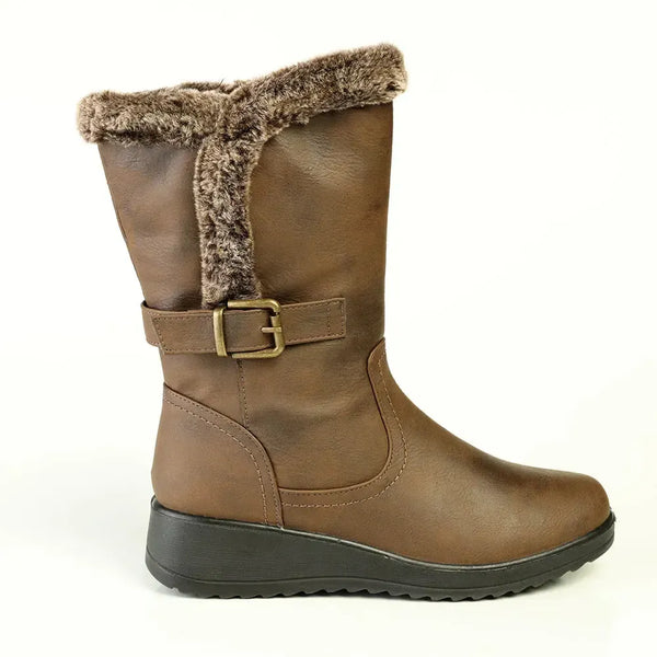 Franco Rossi Fur Boot - Chocolate
