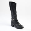 Franco Rossi Gina Shaft Boot With Gusset - Black-Franco Rossi-Buy shoes online