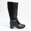 Franco Rossi Gina Shaft Boot With Gusset - Black-Franco Rossi-Buy shoes online