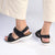 Franco Rossi Halter Strap Adventure Sandals - Black-Franco Rossi-Buy shoes online