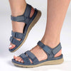 Franco Rossi Ladies Adventure Strap Sandals - Blue-Franco Rossi-Buy shoes online