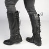 Franco Rossi Ladies Back Lace Long Boot - Black-Franco Rossi-Buy shoes online