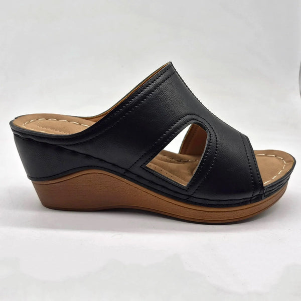 Franco Rossi Ladies Comfort Sandal - Black