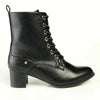 Franco Rossi Ladies Fashion Side Lace Up Boot - Black