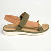 Franco Rossi Triangle Sandals - Olive Multi