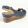 Franco Rossi Wedge Sling Back Wedge-Blue