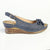 Franco Rossi Wedge Sling Back Wedge-Blue