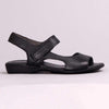 Froggie Ella 2 Leather Comfort Sandal - Black-Froggie-Buy shoes online