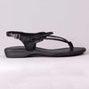 Froggie Ella Leather Comfort Thong Sandal - Black-Froggie-Buy shoes online