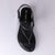 Froggie Ella Leather Comfort Thong Sandal - Black-Froggie-Buy shoes online