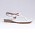 Froggie Ella Leather Comfort Thong Sandal - White-Froggie-Buy shoes online