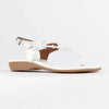 Froggie Ella Leather Comfort Thong Sandal - White