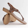 Froggie Ella Leather Sandal - Stone