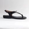 Froggie Ella Thong Leather Sandal - Black