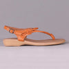 Froggie Ella Thong With Back Strap Sandal - Tan M-Froggie-Buy shoes online