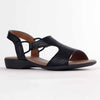 Froggie Ida Leather Comfort Sandal - Black-Froggie-Buy shoes online