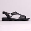 Froggie Ida Leather Comfort Sandal - Black-Froggie-Buy shoes online