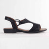 Froggie Ida Leather Comfort Sandal - Black-Froggie-Buy shoes online