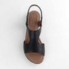 Froggie Ida Leather Comfort Sandal - Black-Froggie-Buy shoes online