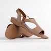 Froggie Ida Leather Comfort Sandal - Stone-Froggie-Buy shoes online