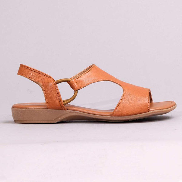 Froggie Ida Leather Comfort Sandal - Tan-Froggie-Buy shoes online