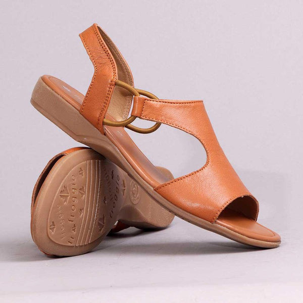 Froggie Ida Leather Comfort Sandal - Tan-Froggie-Buy shoes online