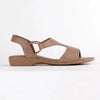 Froggie Ida Leather Flat Sandal - Stone
