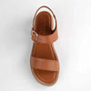 Froggie Ida Leather Wedge Sandal - Tan M