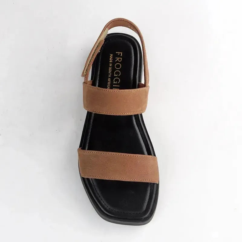 Froggie Ivy 2 Leather Strap Sandal - Tabacco | Shoe Box Online Store