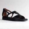 Froggie Ivy Leather Closed Back Thong Sandal - Black