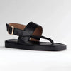 Froggie Ivy Leather Thong Sandal - Black