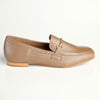 Froggie Karen Leather Flat Loafer - Stone-Froggie-Buy shoes online