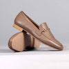 Froggie Karen Leather Flat Loafer - Stone-Froggie-Buy shoes online