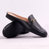 Froggie Karen Leather Flat Mule - Black-Froggie-Buy shoes online