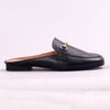 Froggie Karen Leather Flat Mule - Black-Froggie-Buy shoes online