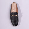 Froggie Karen Leather Flat Mule - Black-Froggie-Buy shoes online