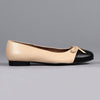 Froggie Karen Leather Pump - Cream / Black-Froggie-Buy shoes online