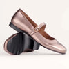 Froggie Karen Leather Pump with Buckle Strap - Rose Gold-Froggie-Buy shoes online