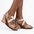 Froggie Merisa Leather High Wedge - Nude