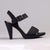 Froggie Mia Leather Ankle Strap Heel - Black-Froggie-Buy shoes online