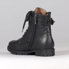 Froggie Pat Leather Lace Up Ankle Boot - Black-Froggie-Buy shoes online