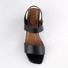 Froggie Pen Leather Block Heel - Black-Froggie-Buy shoes online